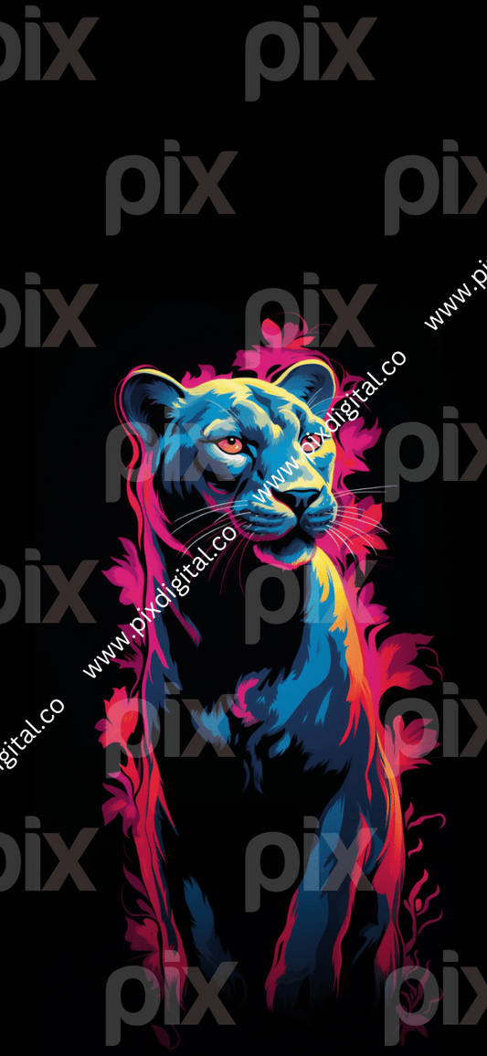 Pink color panther iPhone wallpaper